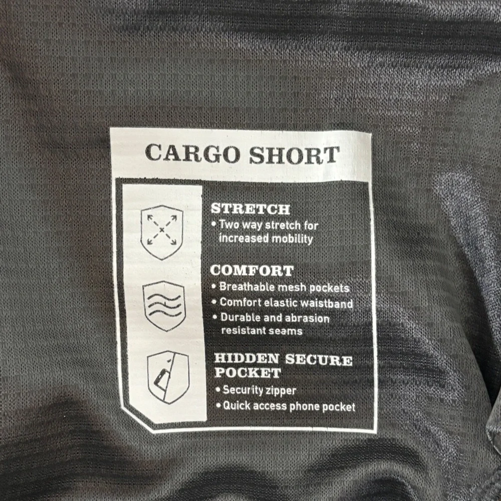 Orvis Tech‎ Cargo Shorts Mens 38 Brown Stretch Comfort Pockets 9.75